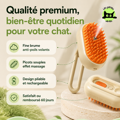 VapoBrosse® — Brosse vapeur anti-poils 3-en-1